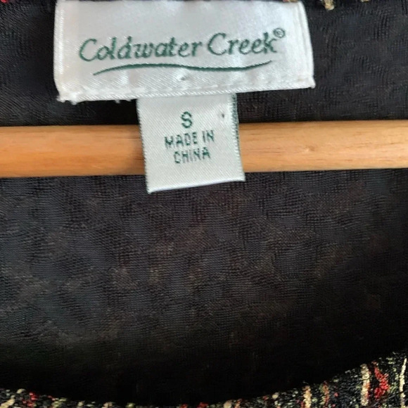 Coldwater Creek Vintage Art to Wear Sleeveless Top size Small Artsy Abstract - Picture 8 of 10